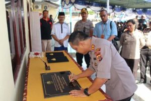 Tingkatkan Pelayanan, Kapolres Biak Resmikan Kantor Pelayanan Satap