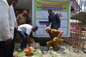 Wali kota Letakkan Batu Pertama Pembangunan Gedung Gereja GPID Betlehem Enggros