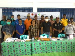 Cegah Covid-19, Satgas 3 Gelar Sosialisasi Di Distrik Yawosi
