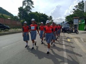 420 Regu Ramaikan Lomba Gerak Jalan Jelang HUT Kota Jayapura ke – 110