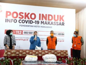 Terima Bantuan APD, Pj Walikota Makassar : Kehadiran Aliyah Mustika, Pemberi Semangat Gugus Covid – 19.