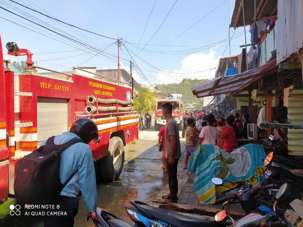 Kosleting Listrik, Dua Rumah Kontrakan Terbakar di Abepura