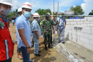 Danrem 173/PVB Tinjau Pembanguanan Rumah Sakit Rujukan Covid -19 Biak Numfor