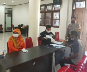 Polsek Japut Amankan Pemberian BST di Jayapura Utara