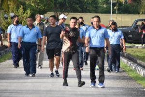 Pererat Silaturahmi, Korem 173/PVB dan Kosek Hanudnas IV Olahraga Bersama