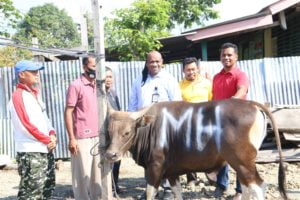 Dua Masjid di Kota Jayapura Terima Hewan Qurban Dari Anggota Dewan Mukri Hamadi