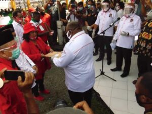 Kapolres Nabire Pimpin Pengamanan Pendaftaran Paslon Bupati dan Wabup
