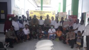 Penyaluran Beras Polri Tahap III di Puskesmas Pirime