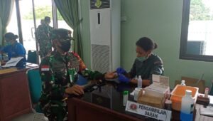 Peringati HUT Ke 75 Korem 173/PVB Gelar Donor Darah