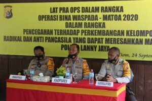 Polres Lanny Jaya Gelar Lat Pra Ops Bina Waspada Matoa 2020