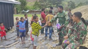 Satgas TMMD Ke 109 Gelar Ibadah Bersama Warga Kampung Nioga