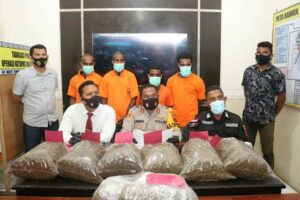 Polresta Gagalkan Peredaran Ganja 10 Kg, Empat Pelaku Diamankan