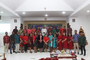 Natal SMA Gabungan Secara Virtual, Kepsek : Seluruh Warga SMA Gabungan Dapat Membawa Sukacita dan Damai Natal