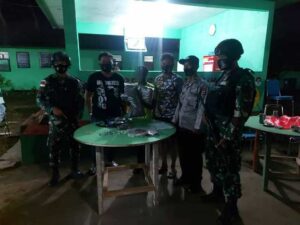 Sat Narkoba Polresta Terima Penyerahan Tersangka Kepemilikan Ganja Dari Satgas Yonif 413/BRM