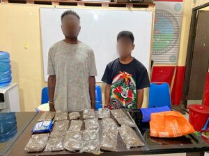 Empat Pelaku Beserta Puluhan Paket Ganja Dibekuk Tim Opsnal Resnarkoba