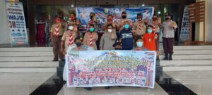 Peduli Pandemi Covid-19, Satgas Pramuka Kwarnas Salurkan Bantuan APD Kepada Kwarcab Se- Papua