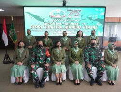 Persit KCK PD XVIII/Kasuari Ikuti Syukuran HUT Ke-75 Persit KCK Secara Virtual
