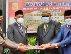 Wali Kota Jayapura Sampaikan LKPJ 2020