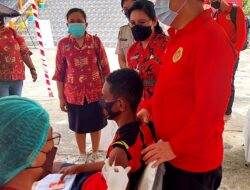 Tindak Lanjuti Intruksi Presiden RI, BIN Papua Gelar Vaksinasi Bagi Pelajar