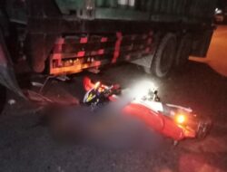 Pengendara Motor Honda CRF Meninggal Dunia, Usai Tabrak Truk Container