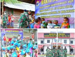 HUT Korps Suplai,  TNI AL-Lantamal XI Berbagi Dimasa Pandemi