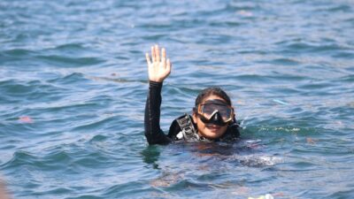 Sesi Latihan, Atlet Selam Maluku  Masih Fokus di Nomor  5 Point Course