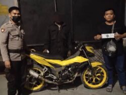 Pos Patmor VI Amankan Seorang Pria dan Motor Hasil Curanmor