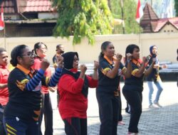 DWP Unsur Pelaksana DISPORA Inisiasi Senam Bersama, Awali Pertemuan Rutin