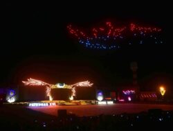 Opening Ceremony Peparnas XVI Papua, 500 Drone Menghiasi Langit Jayapura