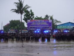 Pengamanan Peparnas XVI, Polda Papua Gelar Apel Gabungan Pasukan Ops Hawa Cartenz