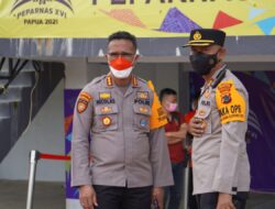 Aparat Gabungan Amankan Jalannya Pertandingan Cabor Sepak Bola CP Peparnas XVI
