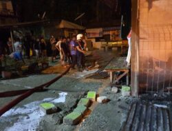 Konsleting Listrik, Tiga Petak Bangunan Hangus Terbakar