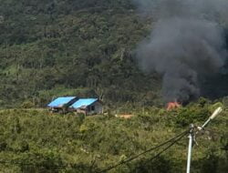 KKB Kembali Bakar Bagunan Sekolah SMPN Serambakon di Pegubin Papua