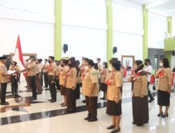 Lantik Ketua dan Pengurus Antar Waktu, Wali Kota Ingatkan Pramuka Harus Orang – Orang Berkarakter