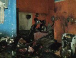 Diduga Konselting Listrik, Dua Rumah Hangus Terbakar di Perumahan Permata Indah