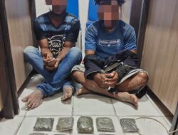 Tim Opsnal Narkoba Polresta Jayapura Kota Ciduk Dua Pria Pengedar Ganja