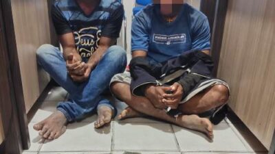 Tim Opsnal Narkoba Polresta Jayapura Kota Ciduk Dua Pria Pengedar Ganja
