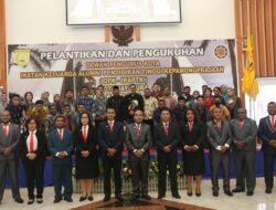 Lantik IKAPTK Kota Jayapura, Benhur Tomi Mano Tekankan Pamong Praja Sejati Tidak Mengejar Harta Namun Pelayan Masyarakat