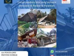 Kelurga Besar JMSI Lakukan Aksi Donasi Untuk Korban Gempa di Sumbar