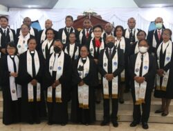 182 Majelis Jemaat GKI Pniel Kotaraja Ditabiskan, Salah Satunya Istri Wali Kota