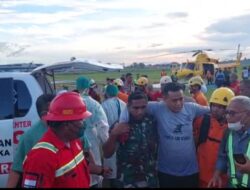 Kecelakaan Helykopter PK-DAR di Mimika Seorang Anak Hilang Belum Ditemukan