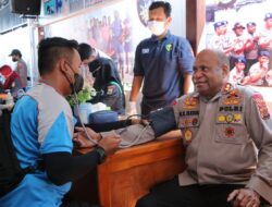 Jelang HUT Bhayangkara ke 76, Polda Papua Gelar Bakti Sosial Donor Darah