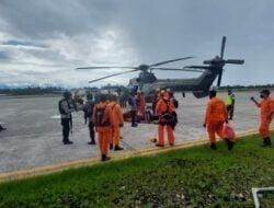 Tim SAR Gabungan Berhasil Temukan Korban Insiden Hard Landing Helicopter PK-DAR di Distrik Jila Mimika