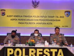 Tim Itwasda Polda Papua Audit Kinerja Polresta Tahap Satu