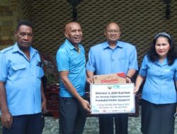 Dukung Sidang Sinode GKI XVIII di Waropen, PDAM Jayapura Sumbang 1000 Karton AMDK