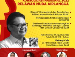 Konsolidasi Nasional dan Diskusi RMA, Mencari Sosok Terbaik Pendamping Airlangga Hartarto di Pilpres 2024