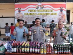 Sembilan Pedagang Miras Ilegal Diamankan Polisi