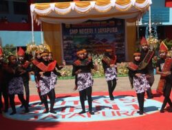 14 Tari Kreasi Mengawali Perayaan HUT SMPN1 Jayapura ke-59