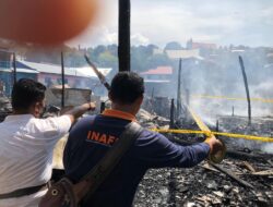 Sebanyak 14 Unit Rumah Di Dok IX Ludes Dilahap Si Jago Merah