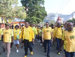 Ribuan Warga Papua di Kota Jayapura ikut jalan Sehat Meriahkan HUT Golkar ke-58